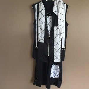 Fina Dance costume black&white top/jacket/pants
